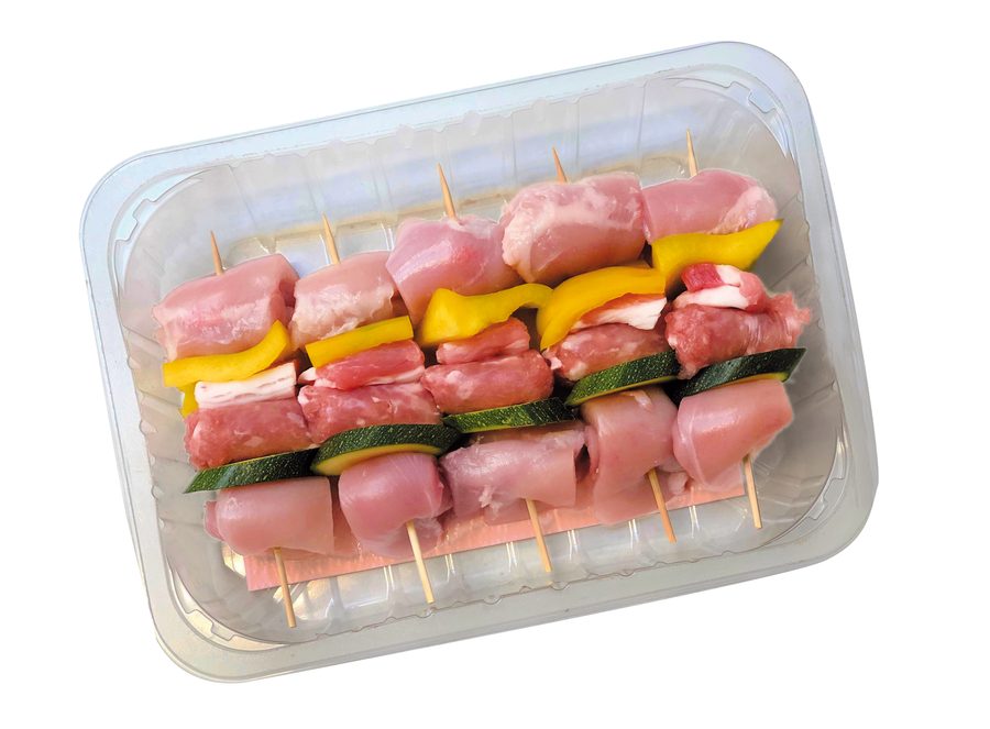 Mini spiedini con salsiccia